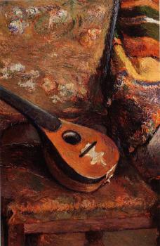 Paul Gauguin : Mandolin on a Chair